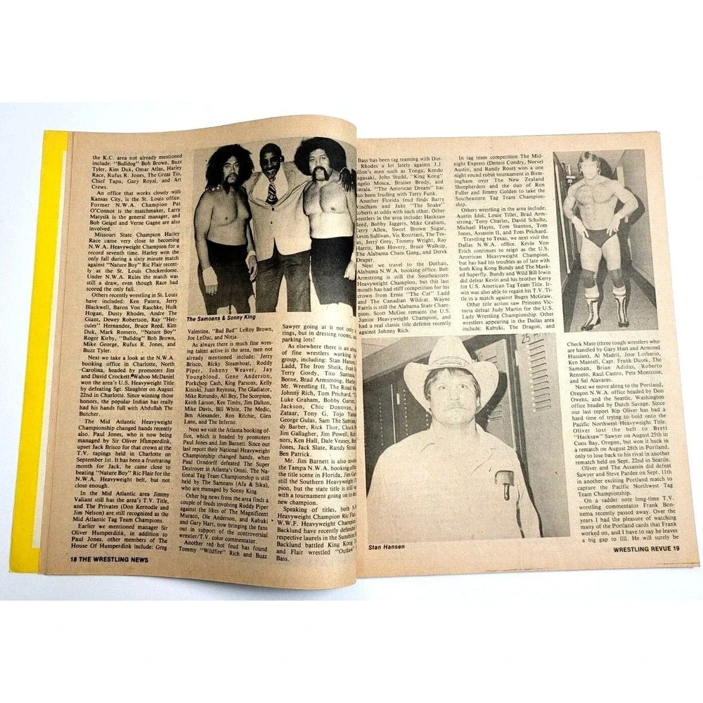 WRESTLING REVUE - JUNE 1983 -‎ TED DIBIASE / BUDDY ROGERS / DICK SLATER / JYD